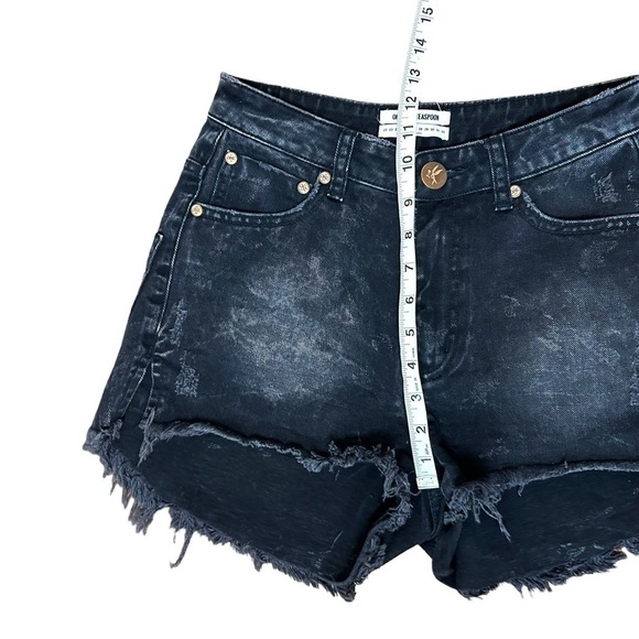 One Teaspoon Bonita High Waist Cut Off Denim Shorts - Picture 11 of 12